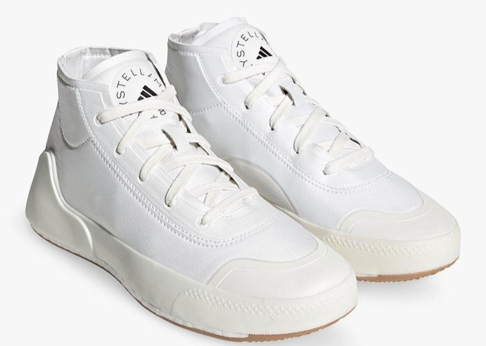 Adidas By Stella McCartney Treino Mid Sneakers White Gum Women's Size 9